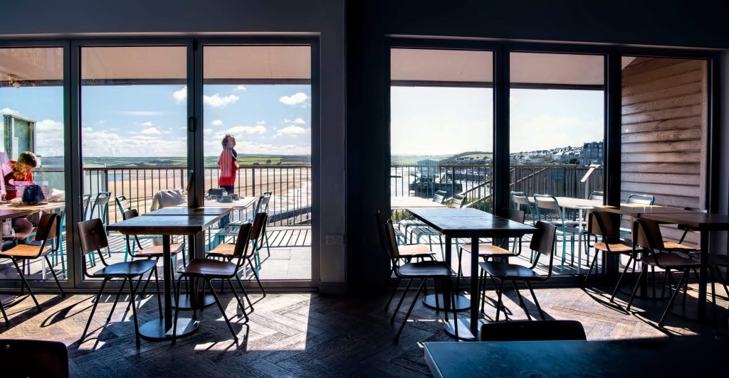 Greens of Padstow - a contemporary red cedar clad building modelled on a Scandinavian boat house