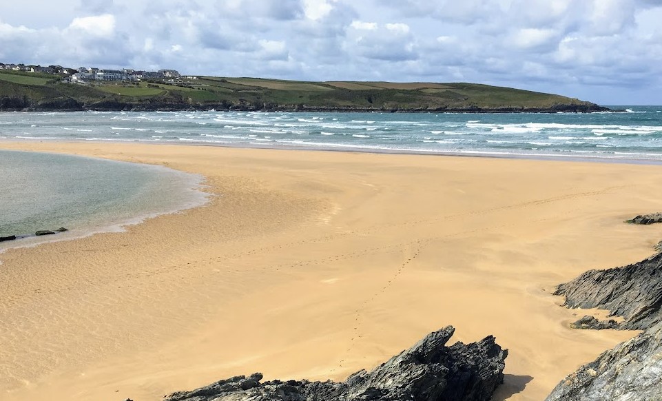 Footprints in the sand, North Cornwall